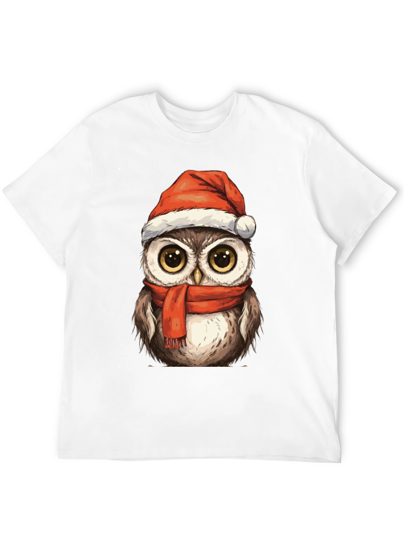 Festive Owl T-Shirt - Holiday Cheer