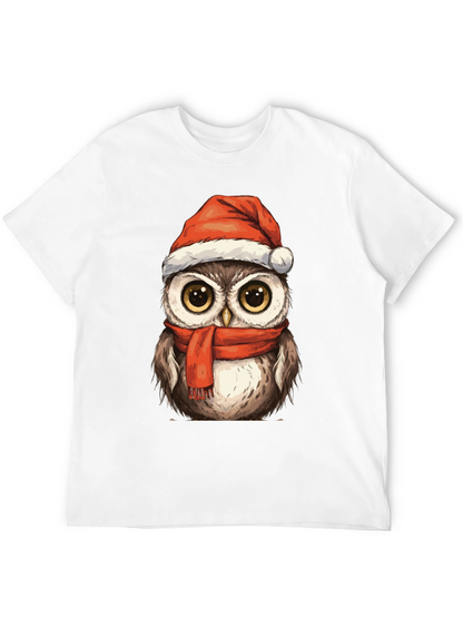 Festive Owl T-Shirt - Holiday Cheer