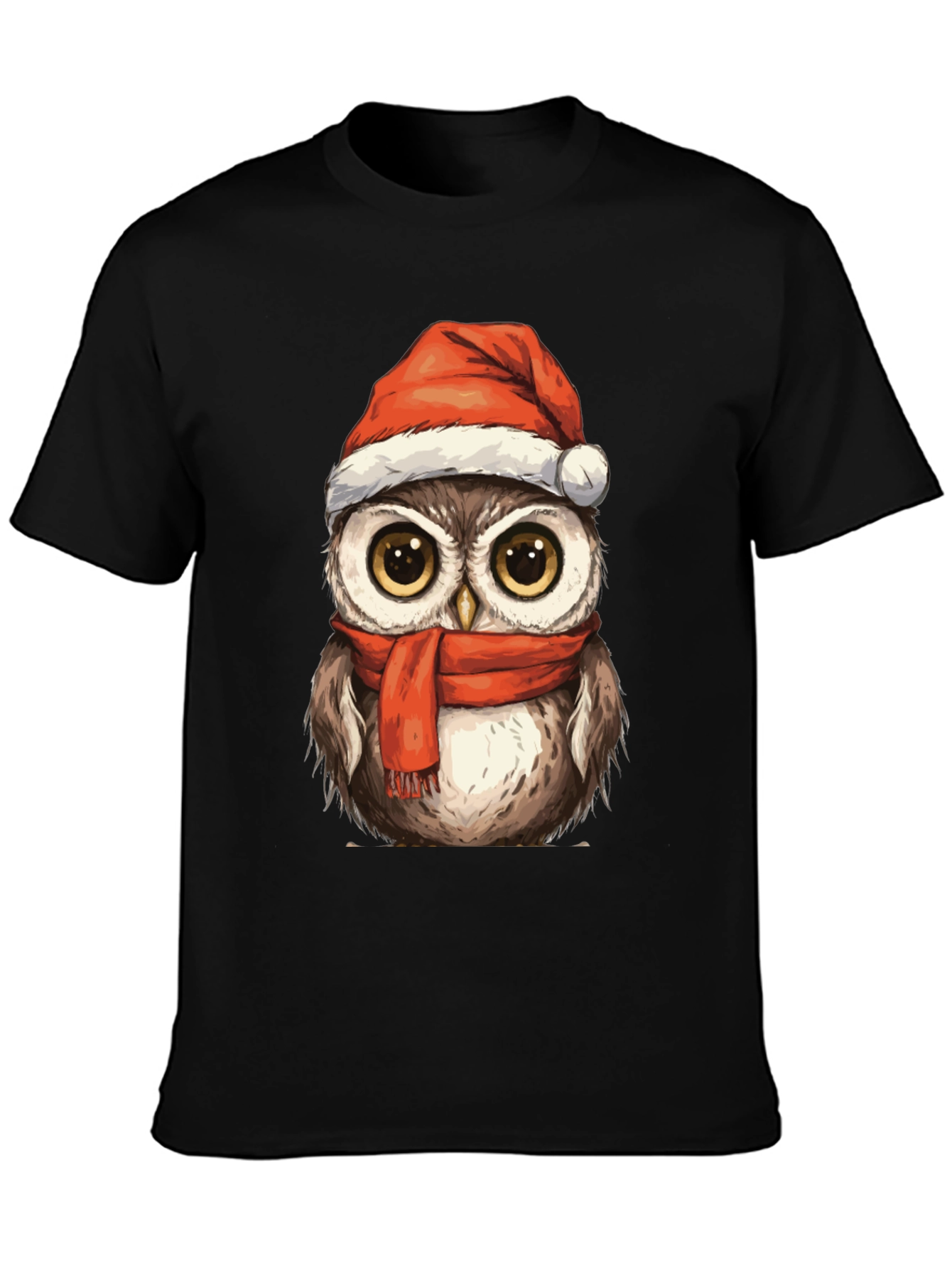 Festive Owl T-Shirt - Holiday Cheer