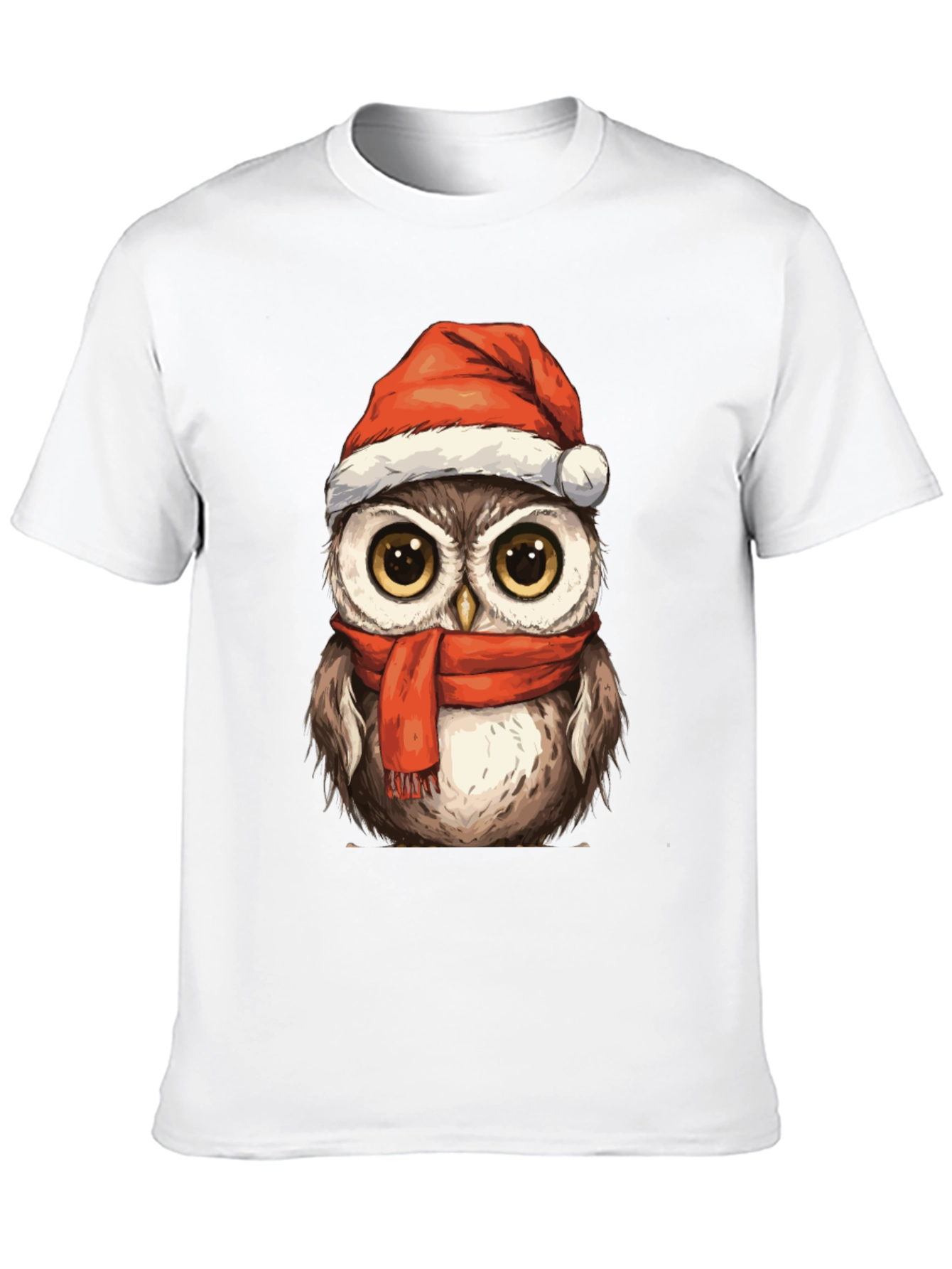 Festive Owl T-Shirt - Holiday Cheer