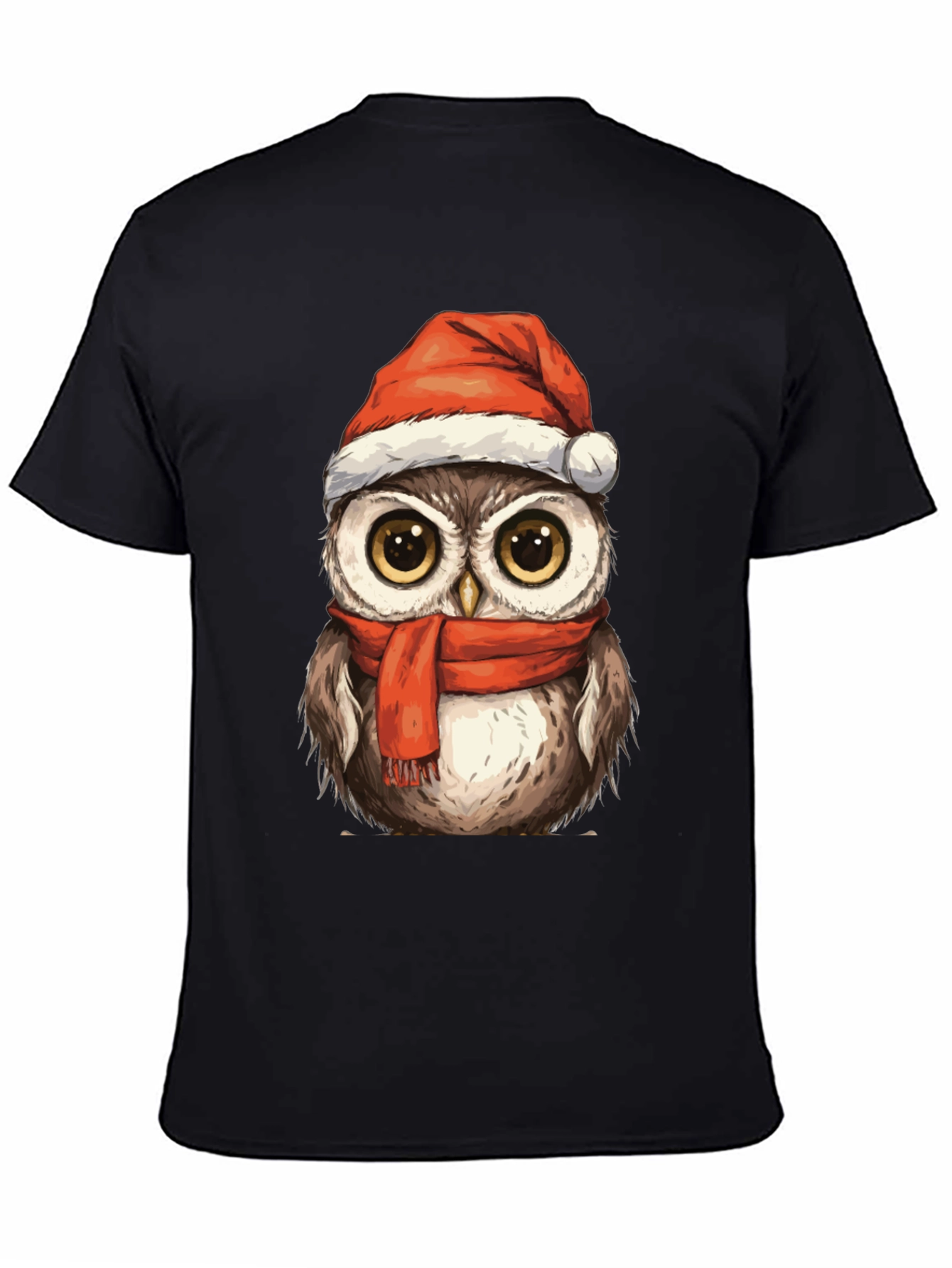 Festive Owl T-Shirt - Holiday Cheer