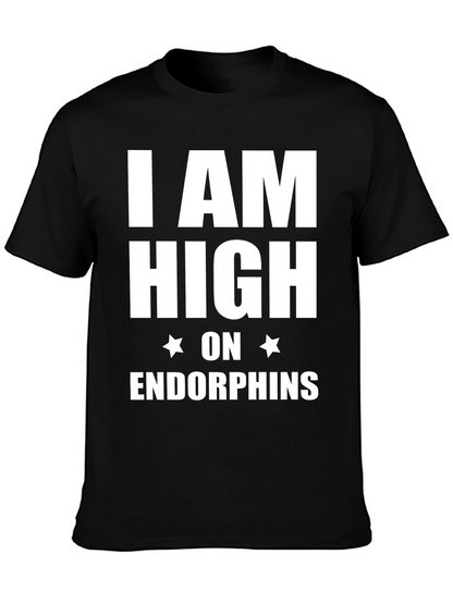 I am High on Endorphins Black T-Shirt