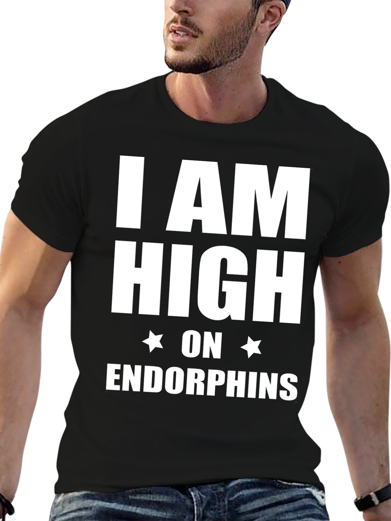 I am High on Endorphins Black T-Shirt