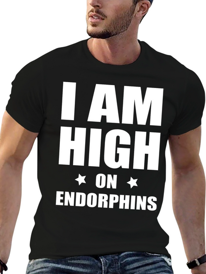I am High on Endorphins Black T-Shirt