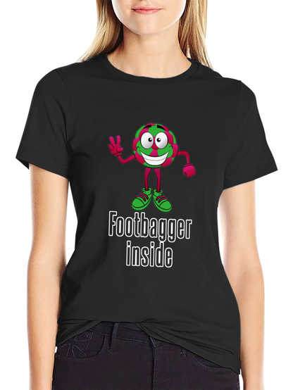 Funny Footbagger Inside Graphic T-Shirt