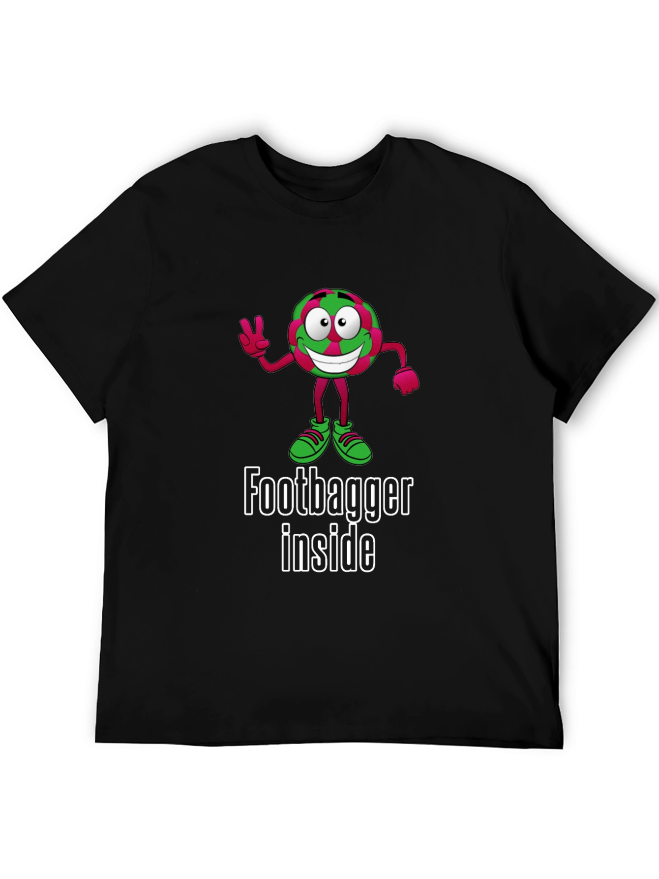 Funny Footbagger Inside Graphic T-Shirt