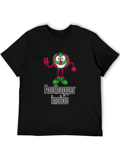 Funny Footbagger Inside Graphic T-Shirt