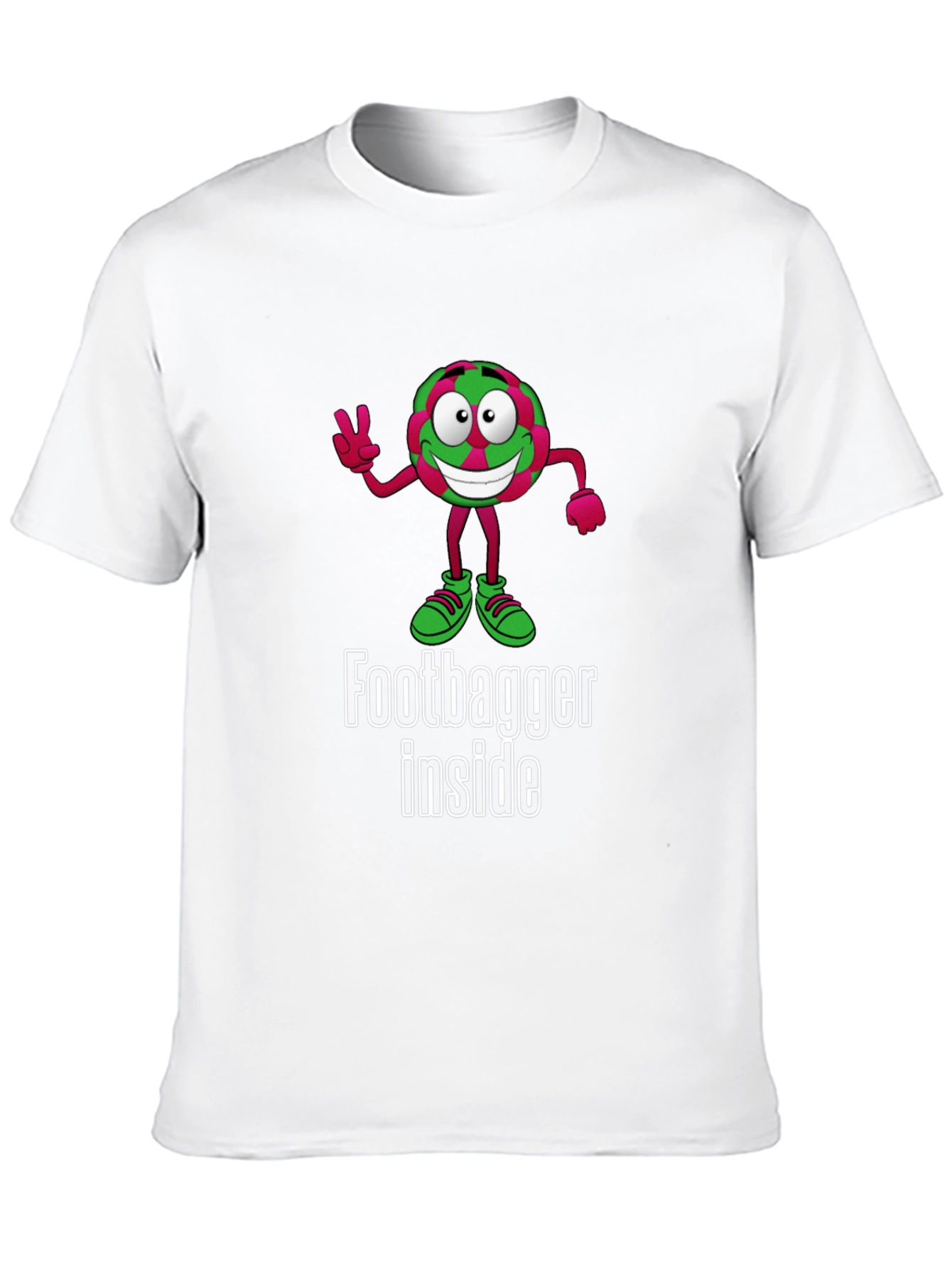 Funny Footbagger Inside Graphic T-Shirt