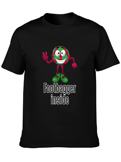 Funny Footbagger Inside Graphic T-Shirt