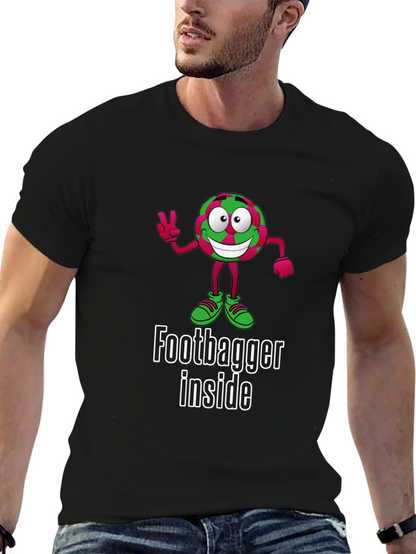Funny Footbagger Inside Graphic T-Shirt