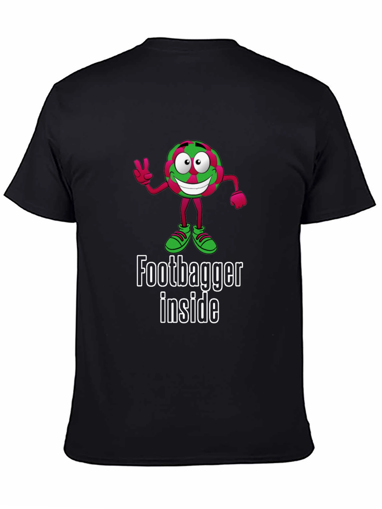 Funny Footbagger Inside Graphic T-Shirt