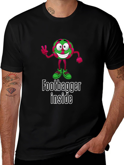 Funny Footbagger Inside Graphic T-Shirt