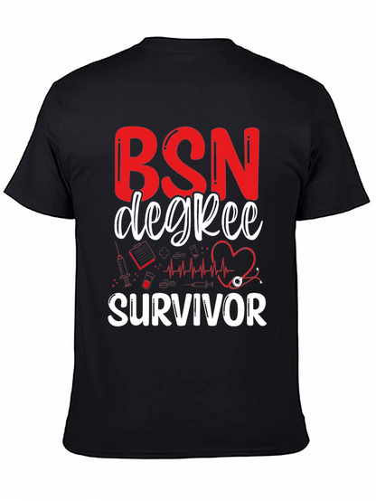 BSN Degree Survivor Graphic T-Shirt