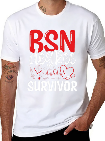 BSN Degree Survivor Graphic T-Shirt