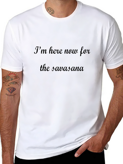 Yoga Savasana Tee - Relaxed Fit Cotton Shirt