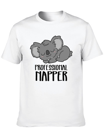 Professional Napper Koala T-Shirt Funny Mens Tee