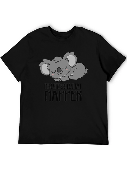 Professional Napper Koala T-Shirt Funny Mens Tee