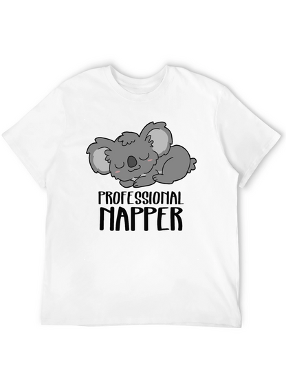 Professional Napper Koala T-Shirt Funny Mens Tee