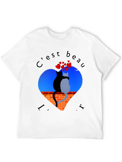 Romantic Cats T-Shirt - Cest Beau La Vie