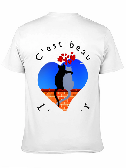 Romantic Cats T-Shirt - Cest Beau La Vie