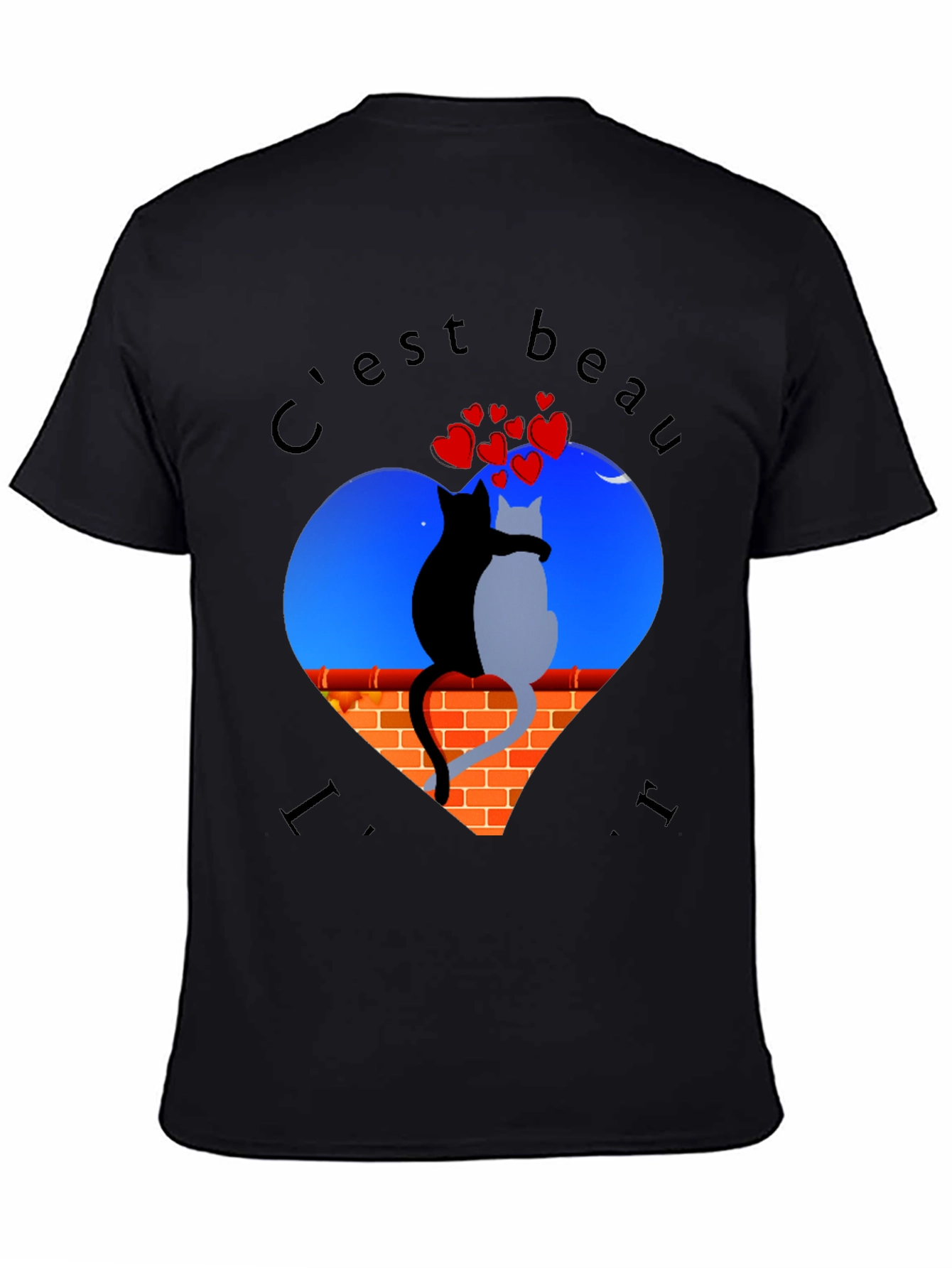 Romantic Cats T-Shirt - Cest Beau La Vie