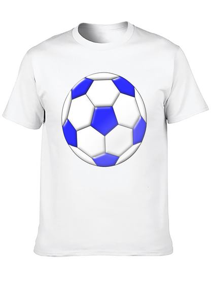 Soccer Ball Graphic Tee - Stylish Black T-Shirt