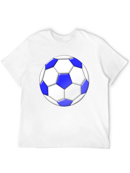 Soccer Ball Graphic Tee - Stylish Black T-Shirt