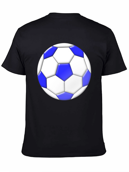 Soccer Ball Graphic Tee - Stylish Black T-Shirt