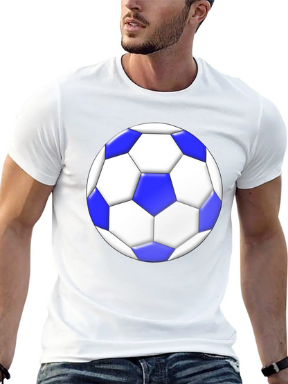 Soccer Ball Graphic Tee - Stylish Black T-Shirt