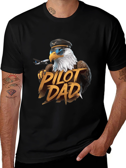 Pilot Dad Eagle T-Shirt - Aviation Lover Tee
