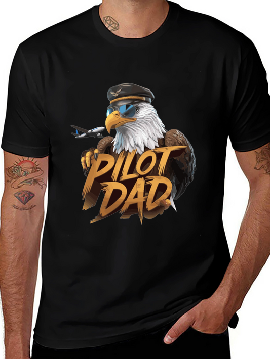 Pilot Dad Eagle T-Shirt - Aviation Lover Tee