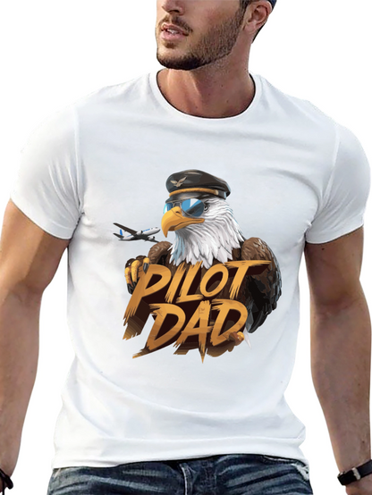 Pilot Dad Eagle T-Shirt - Aviation Lover Tee