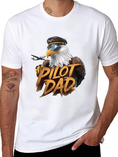 Pilot Dad Eagle T-Shirt - Aviation Lover Tee