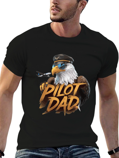 Pilot Dad Eagle T-Shirt - Aviation Lover Tee