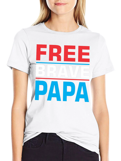 Free Brave Papa Graphic Tee - Mens Black T-Shirt