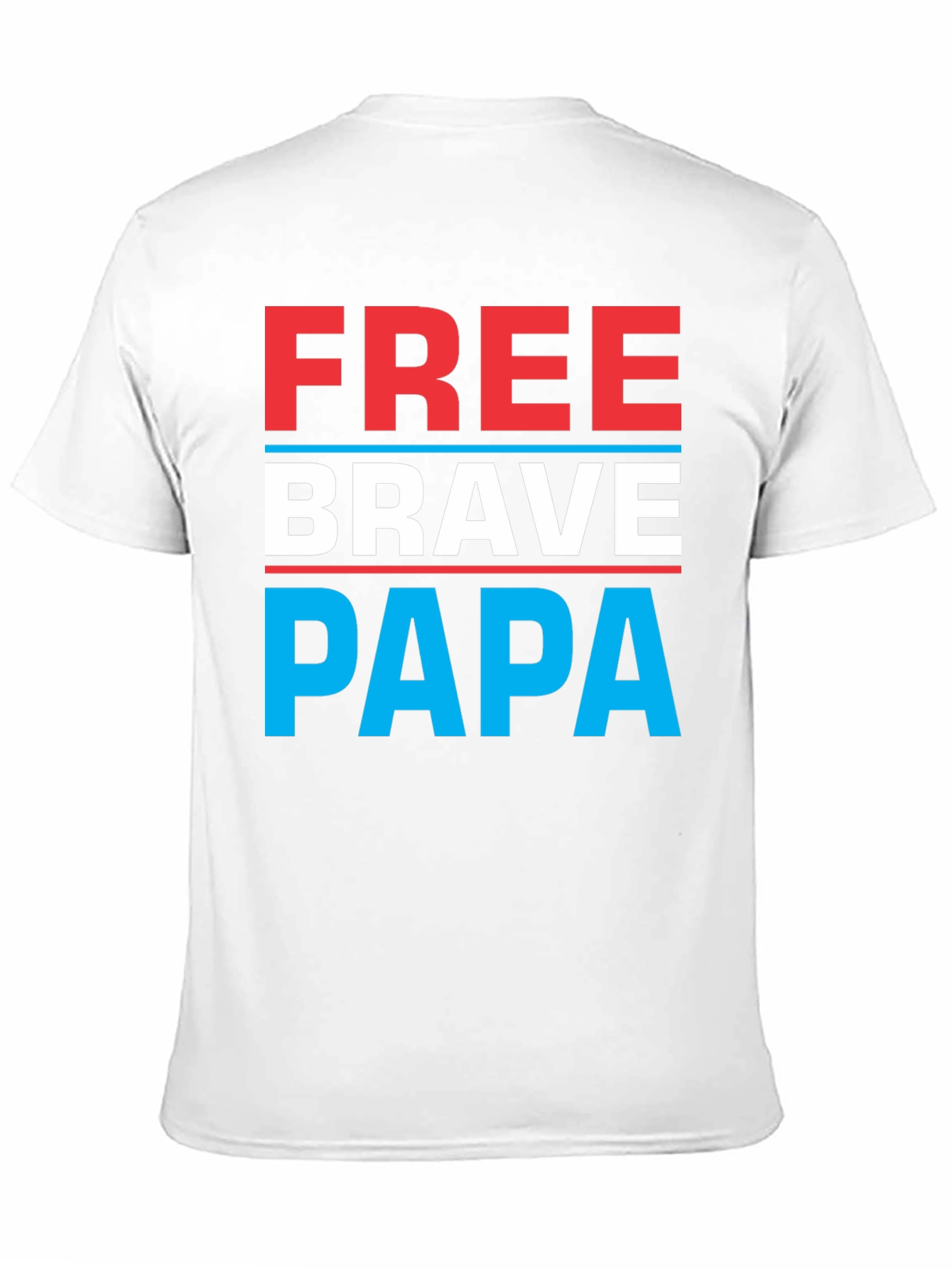 Free Brave Papa Graphic Tee - Mens Black T-Shirt