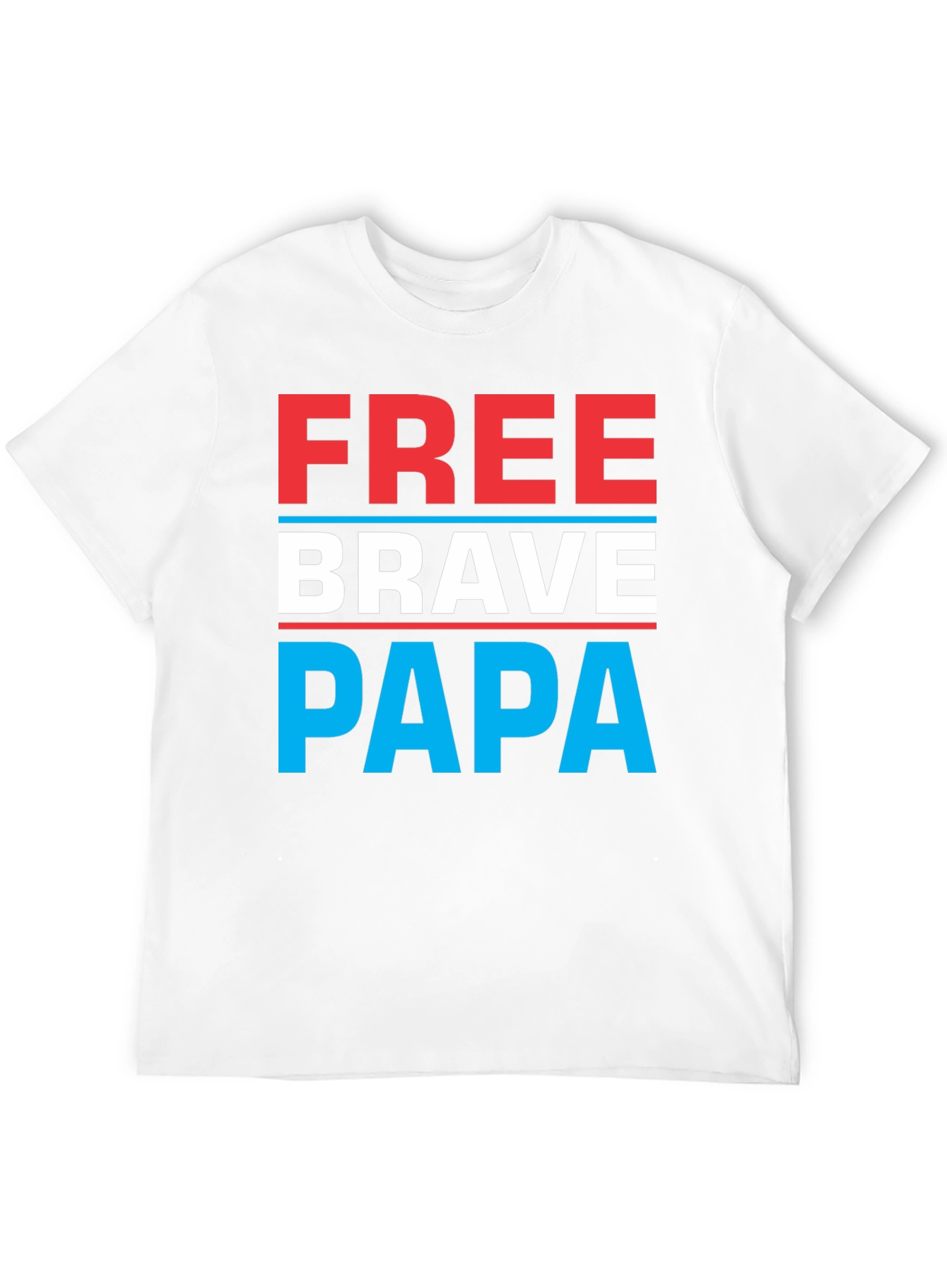 Free Brave Papa Graphic Tee - Mens Black T-Shirt