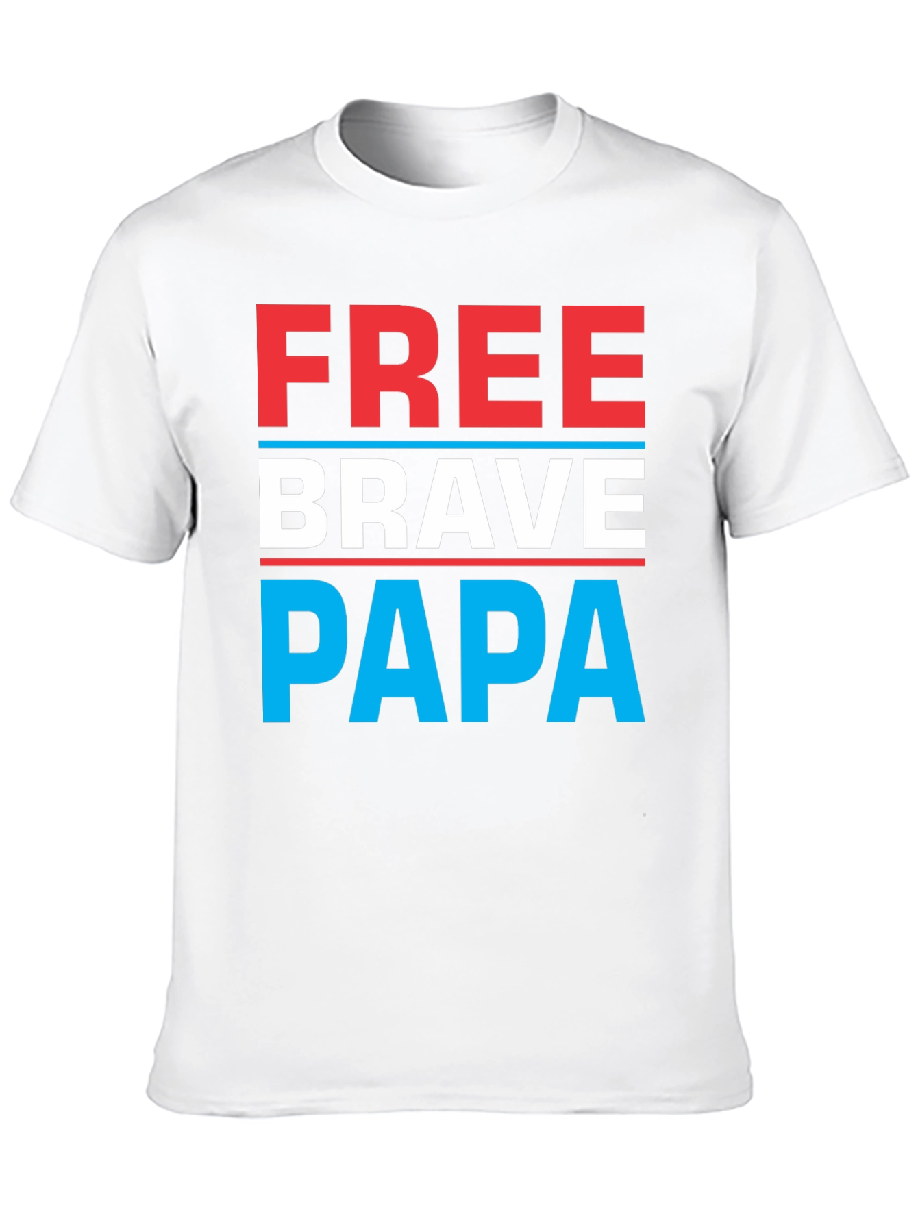 Free Brave Papa Graphic Tee - Mens Black T-Shirt