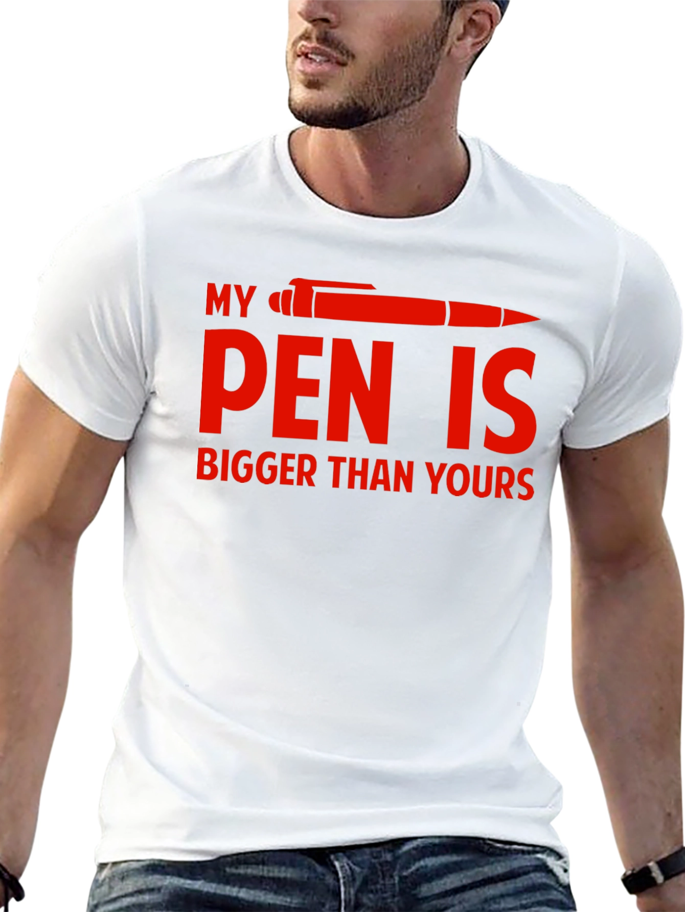 Funny My Pen is Bigger Graphic T-Shirt