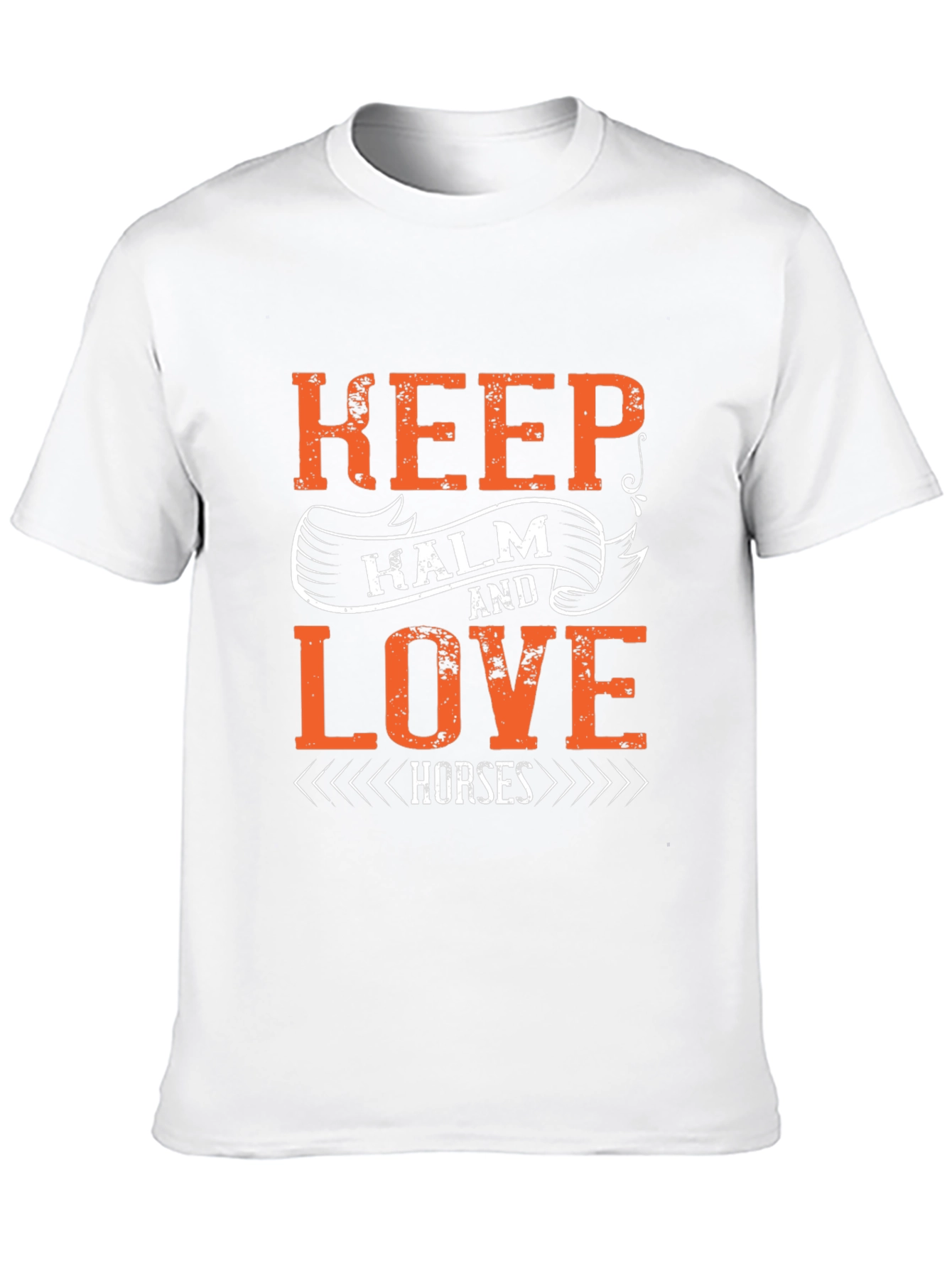 Keep Calm Love Horses Graphic T-Shirt