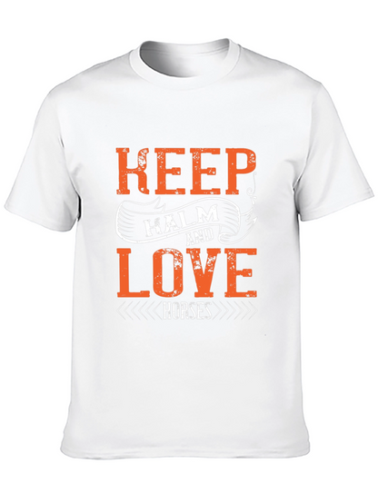 Keep Calm Love Horses Graphic T-Shirt