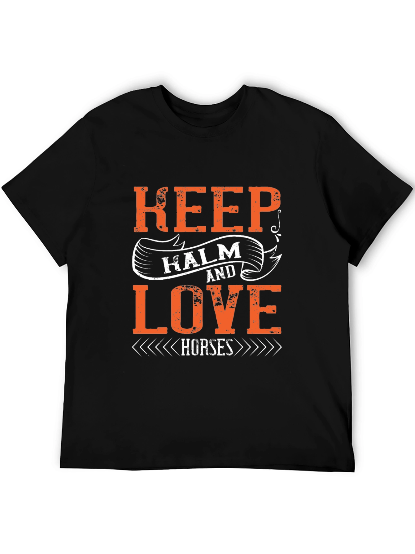 Keep Calm Love Horses Graphic T-Shirt