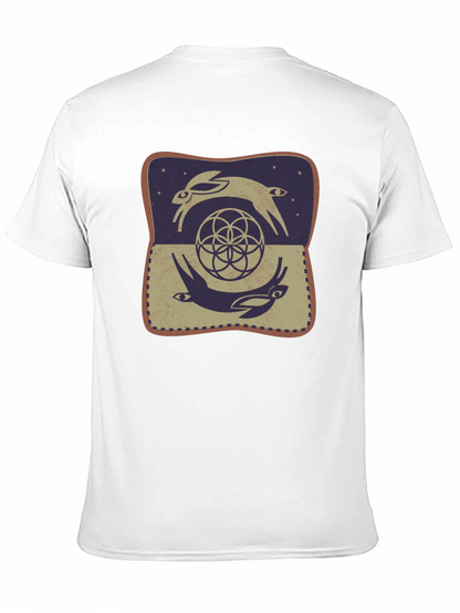 Rabbit Geometric T-Shirt - Graphic Tee