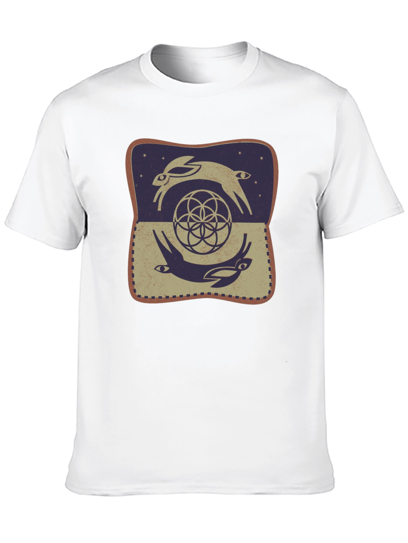 Rabbit Geometric T-Shirt - Graphic Tee