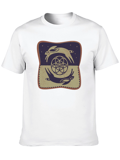 Rabbit Geometric T-Shirt - Graphic Tee