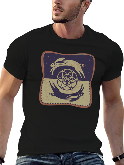 Rabbit Geometric T-Shirt - Graphic Tee