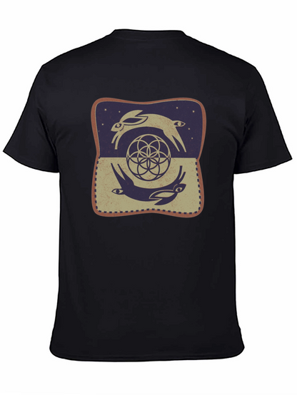 Rabbit Geometric T-Shirt - Graphic Tee