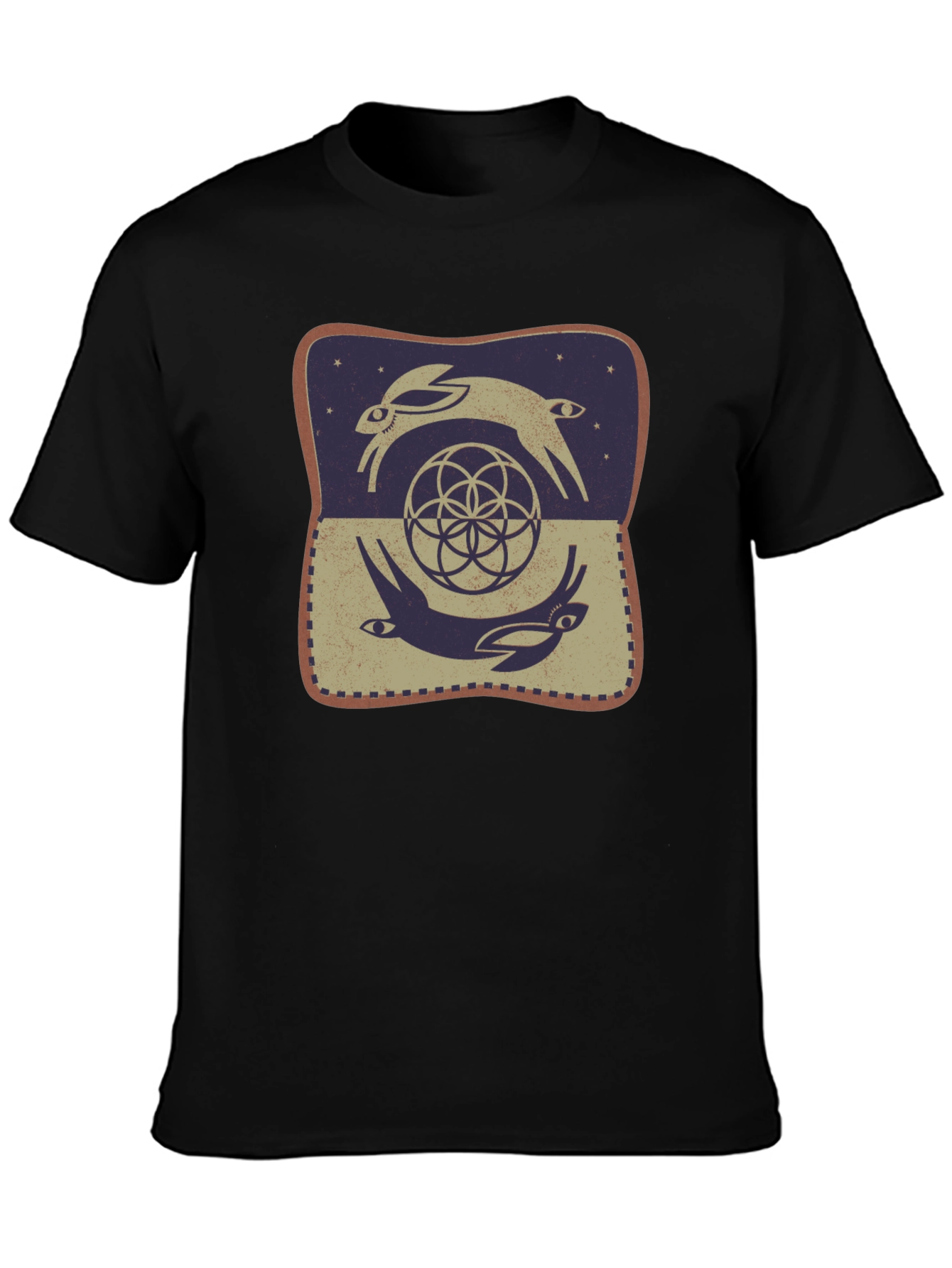 Rabbit Geometric T-Shirt - Graphic Tee