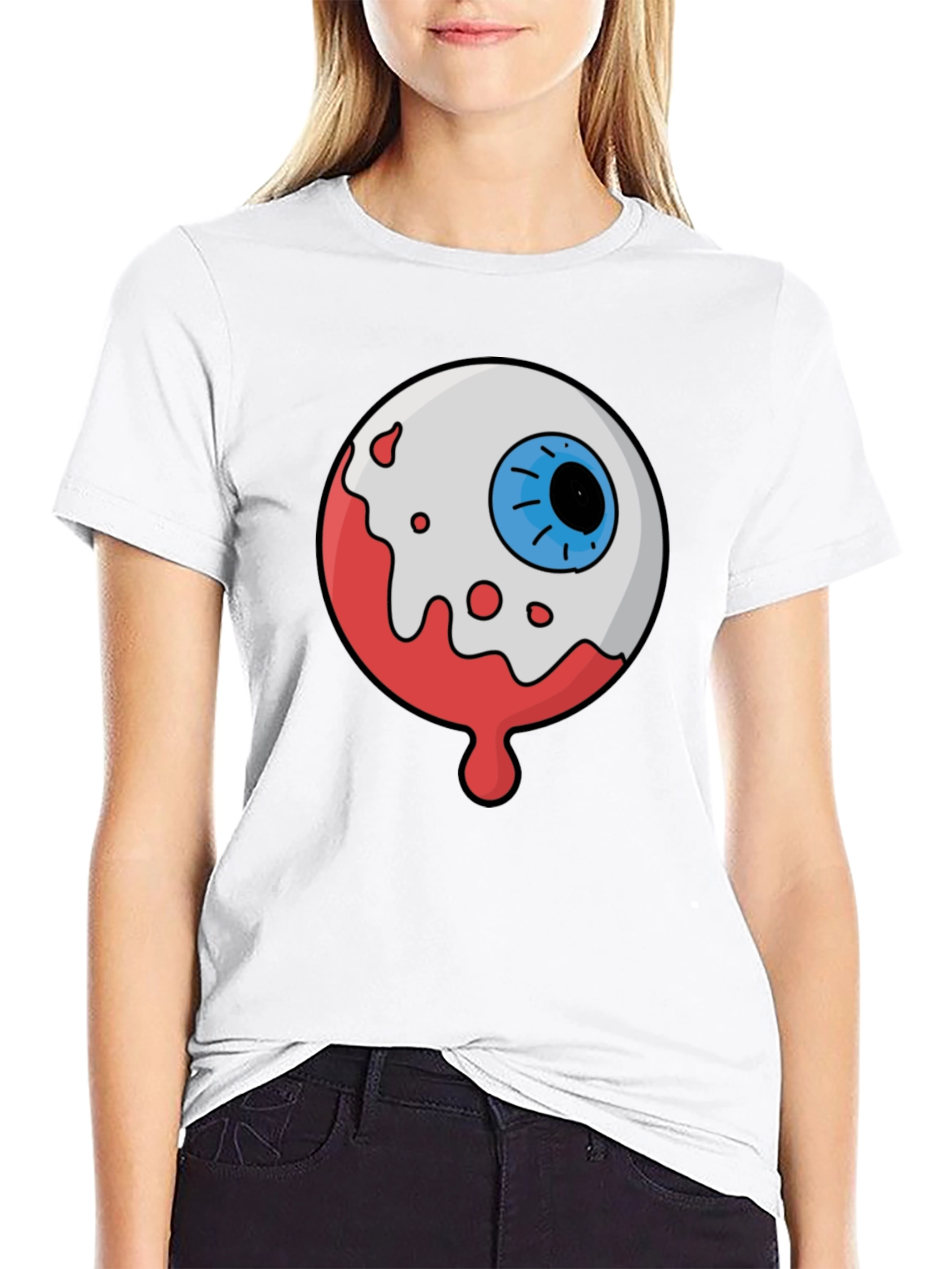 Eyeball Graphic T-Shirt - Halloween Costume Tee