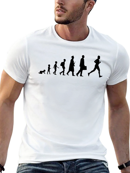 Evolution of Man Black T-Shirt